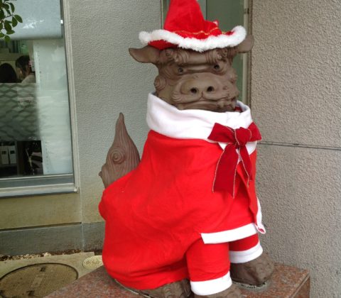 クリスマス シーサー装飾